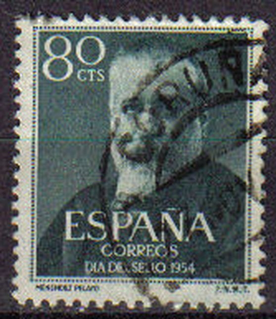 z vendido España 1954 1142 Sello º Marcelino Menendez y Pelayo Timbre Espagne Spain Spagna Espana Espanha Spanje Spanien Spanie Stamps Briefmarke Francobolli Timbre Postal Postzegel Selo Postal